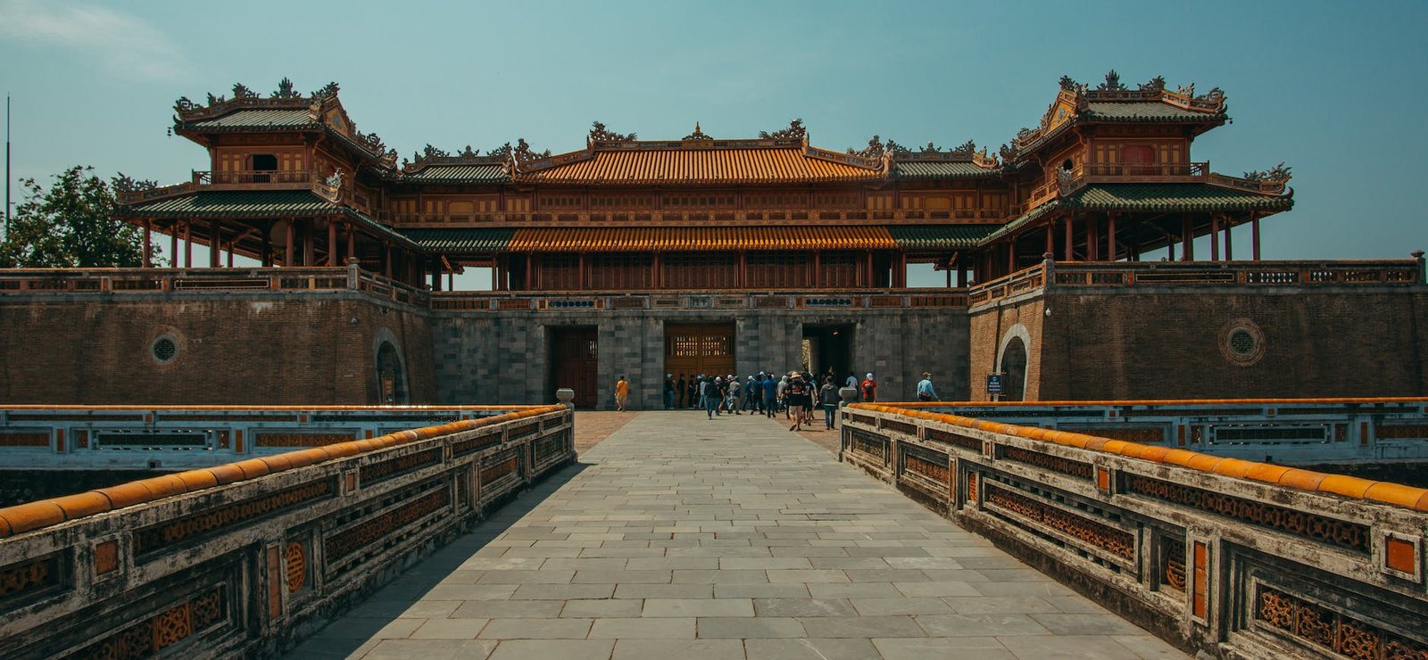 meridian gate in the imperial city of hue in vietnam